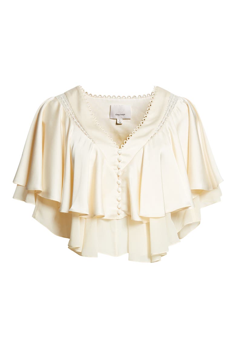 Mary Layered Top, Alternate, color, GARDENIA