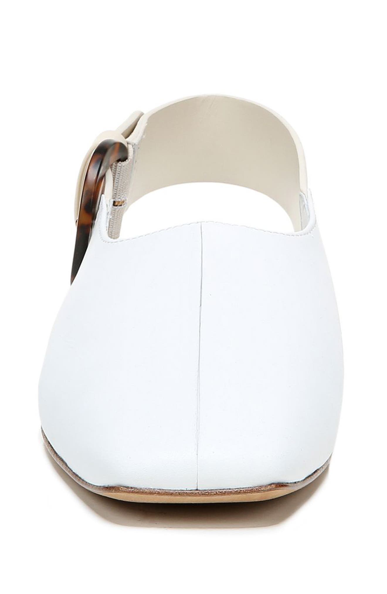 Vince Cadot Slingback Flat, Alternate, color, Optic White/ Flax