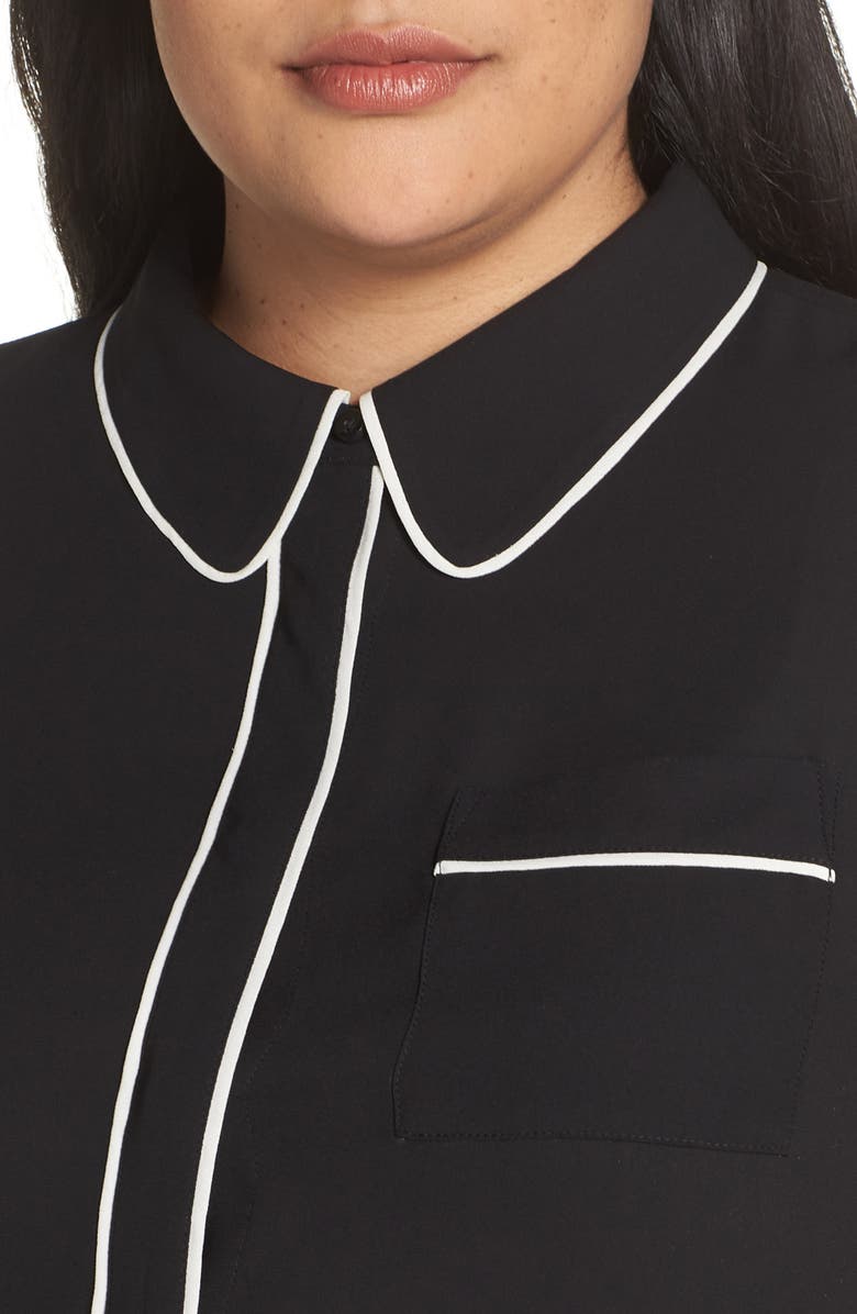 Halogen<sup>®</sup> x Atlantic-Pacific Hidden Placket Blouse, Alternate, color, 