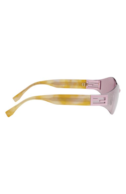 Fendi Baguette 74mm Oversize Geometric Sunglasses In Multi