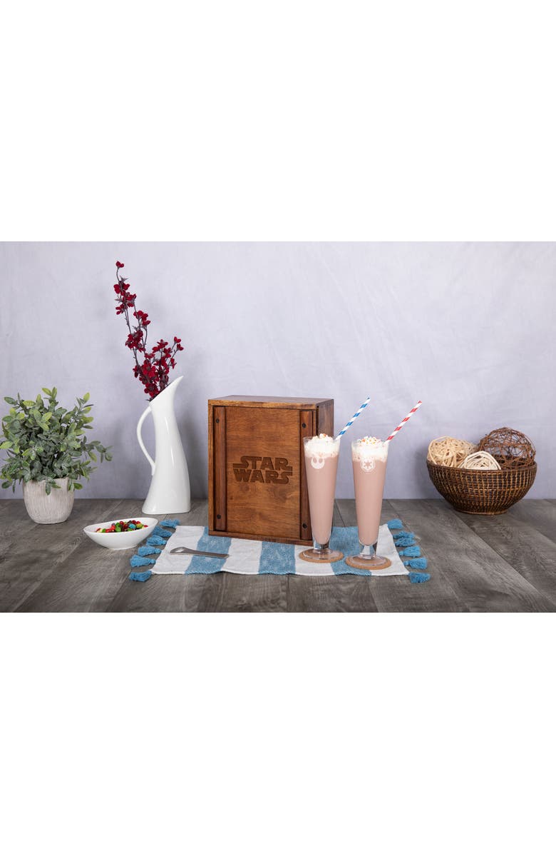 Picnic Time Glass Beverage Set, Alternate, color, Star Wars/Brown