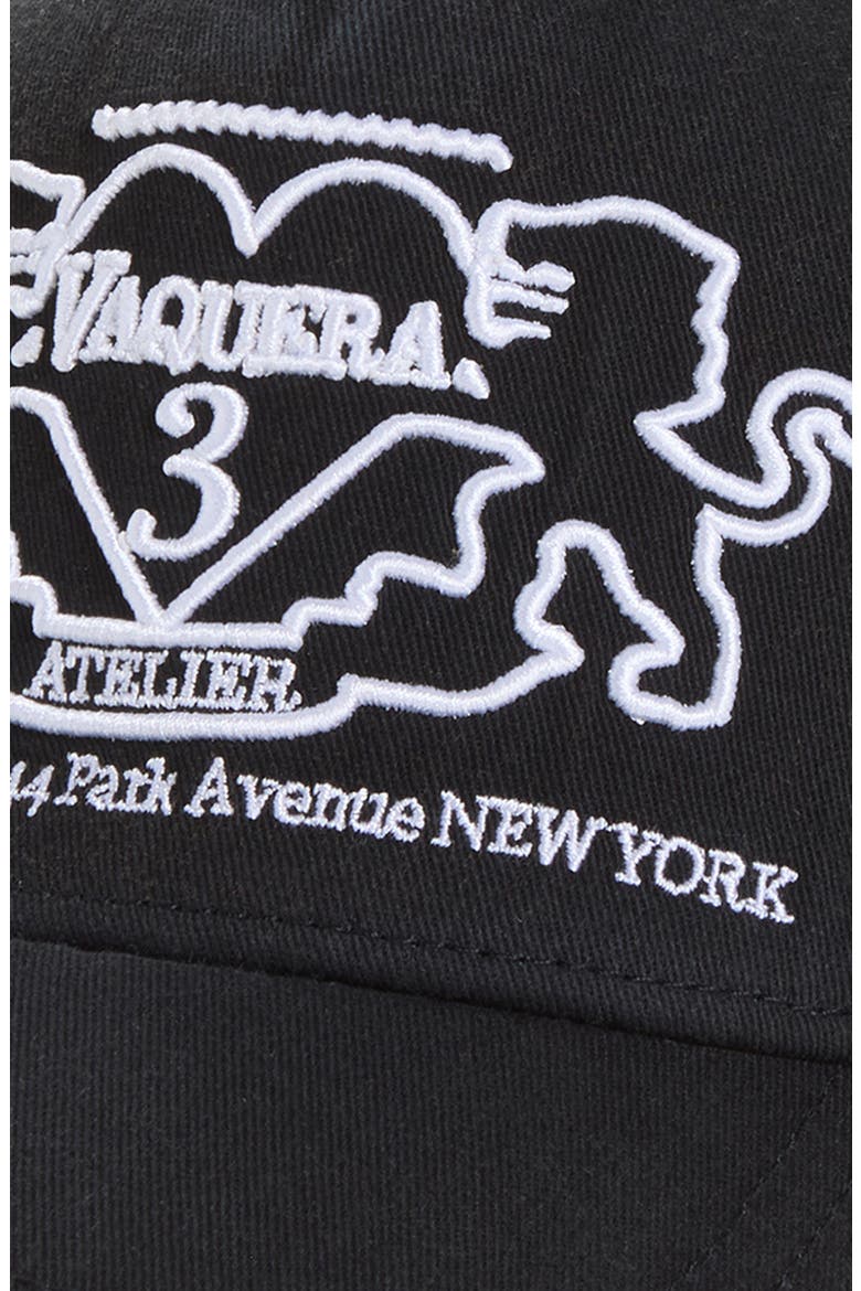 Crest Embroidered Baseball Cap, Alternate, color, BLACK