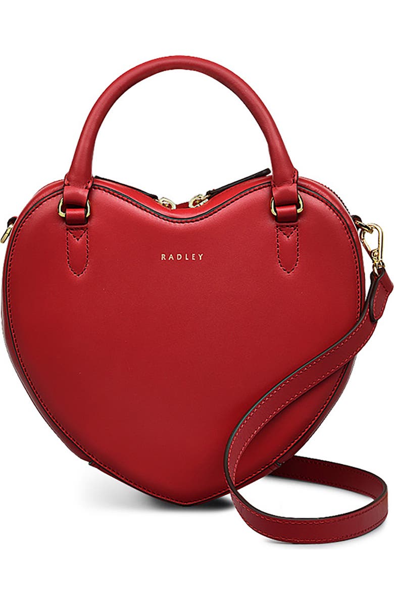 Radley Small Valentine's Crossbody Bag, Main, color, Crimson
