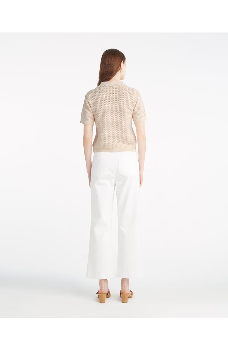 Draper James Sweater Polo with Scalloped Collar, Alternate, color, 