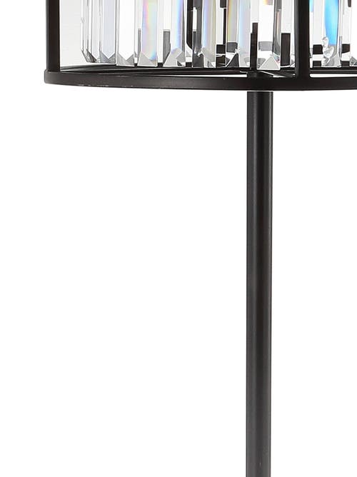 Jonathan Y Bevin 63" Metal/crystal Led Floor Lamp, Oil Rubbed Bronze/crystal In Oil Rubbed Bronze
