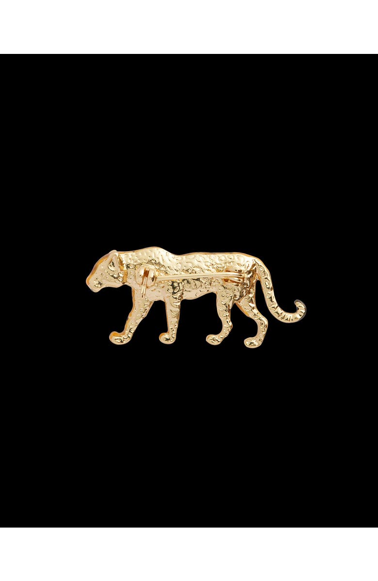 Fable England Leopard Brooch, Alternate, color, Multi & Gold
