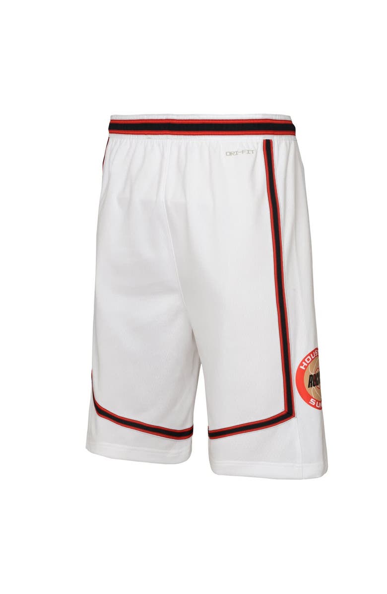Nike Youth Nike  White Houston Rockets 2024/25 City Edition Swingman Performance Shorts, Alternate, color, 