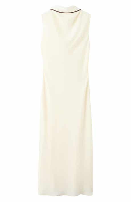 Vestido Tie Back Sleeveless Midi Dress