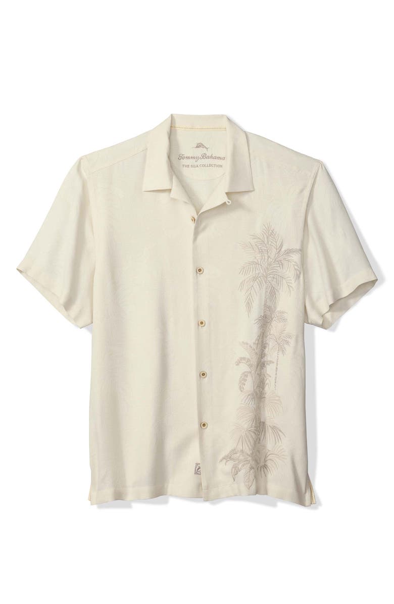 Tommy Bahama Golden Palms Silk Camp Shirt, Main, color,