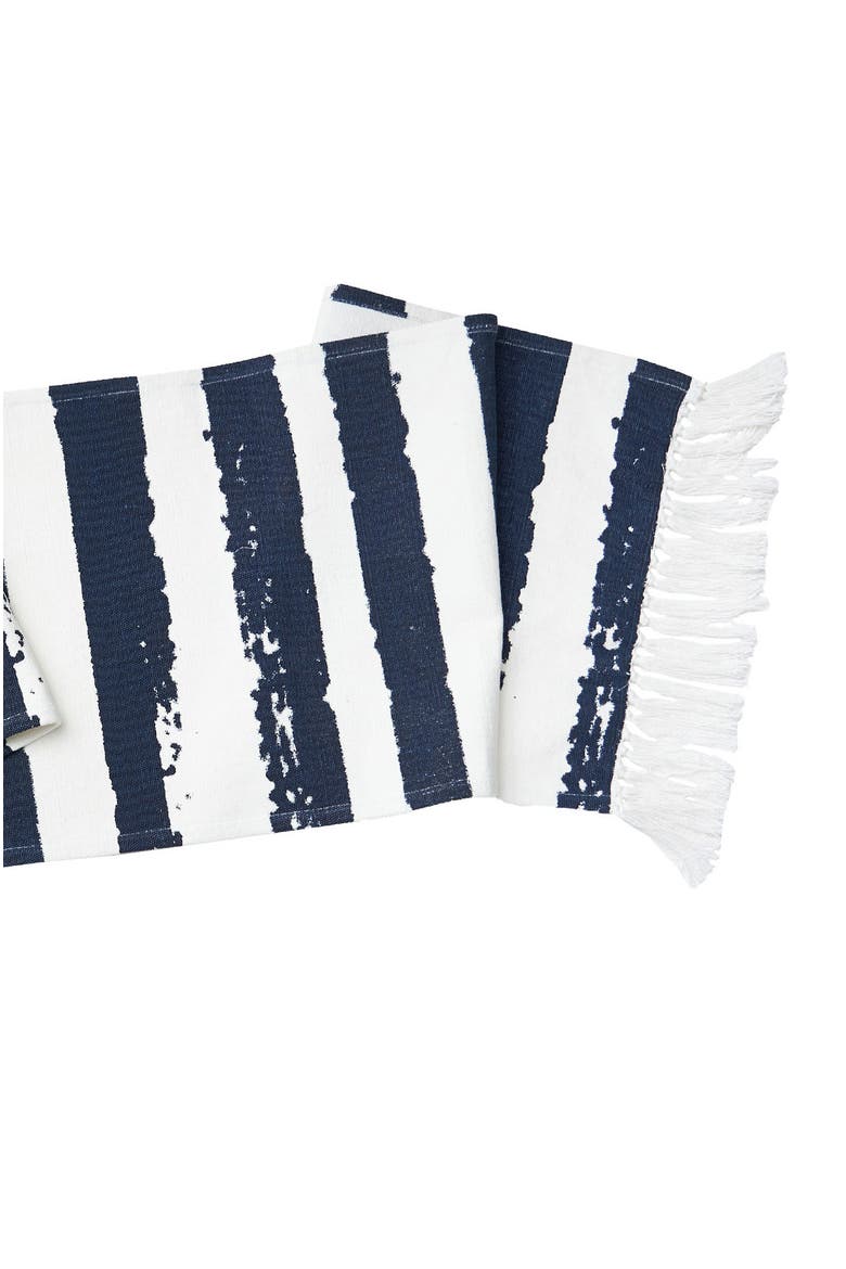 Langley Indigo Table Runner 14" x 72", Alternate, color, Blue