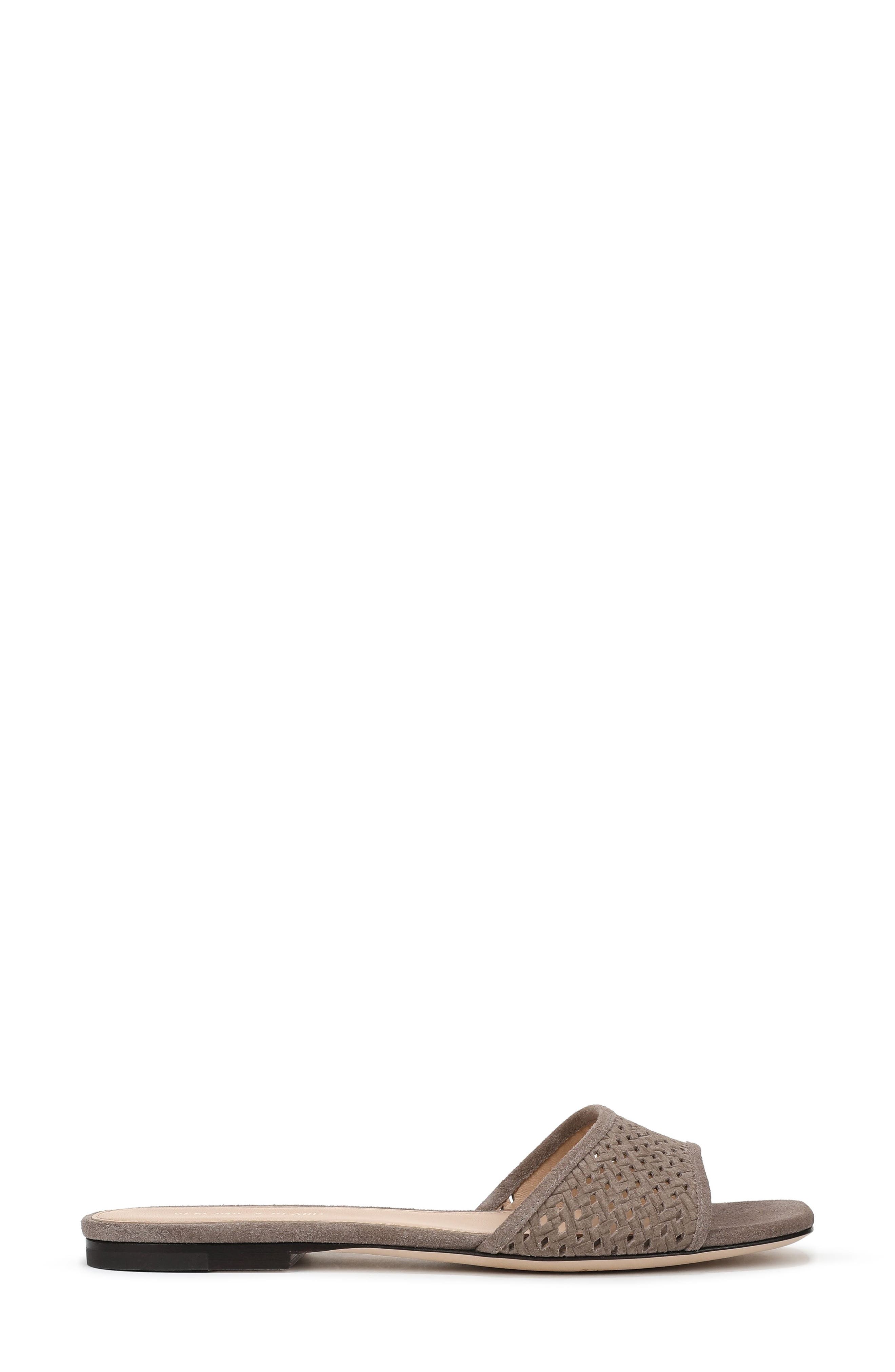 Myla Perforated Slide Sandal, Alternate, color, BARK