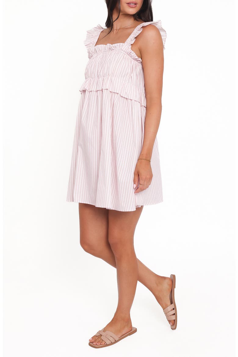 Keonia Minidress, Alternate, color, PINK STRIPE