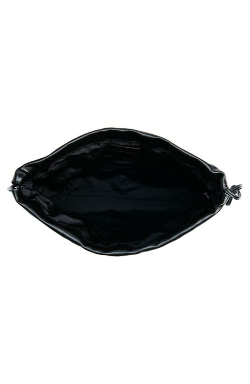 Bottega Veneta Medium Dustbag Intrecciato Leather Shoulder Bag In Black-gold