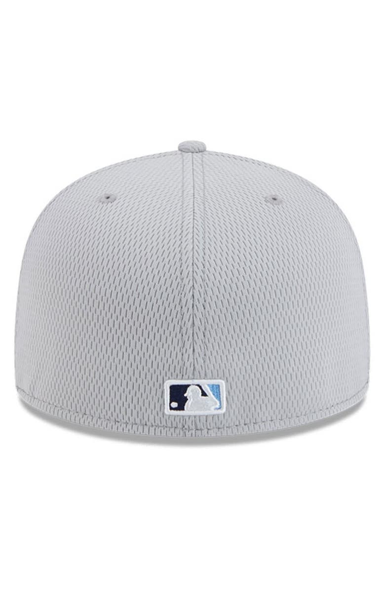 New Era Men's New Era Gray Tampa Bay Rays 2025 MLB Clubhouse 59FIFTY Fitted Hat, Alternate, color, Gray