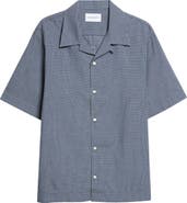 Givenchy Check Logo Appliqué Cotton Bowling Shirt