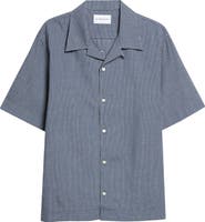 Givenchy Check Logo Appliqué Cotton Bowling Shirt