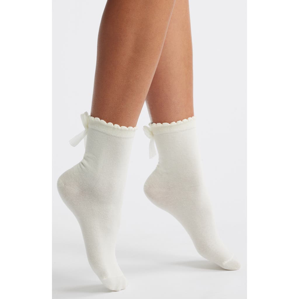 Casa Clara Lila Bow Quarter Socks
