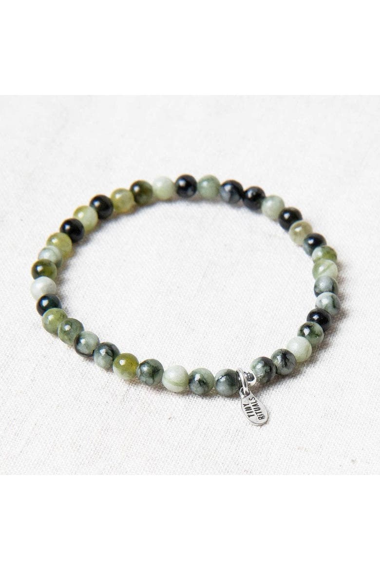 Natural Vine Flower Xiuyu Jade Energy Bracelet, Alternate, color, Earthy Green