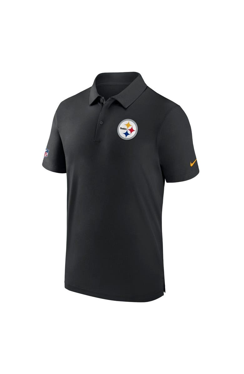 Nike Men's Nike Black Pittsburgh Steelers Sideline Coaches Performance Polo, Alternate, color, Black