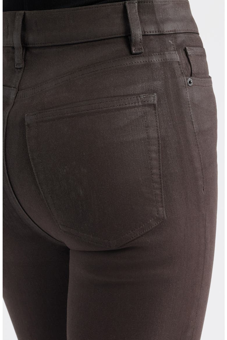 Le Sleek High Waist Ankle Straight Leg Jeans, Alternate, color, TRUFFLE COATED