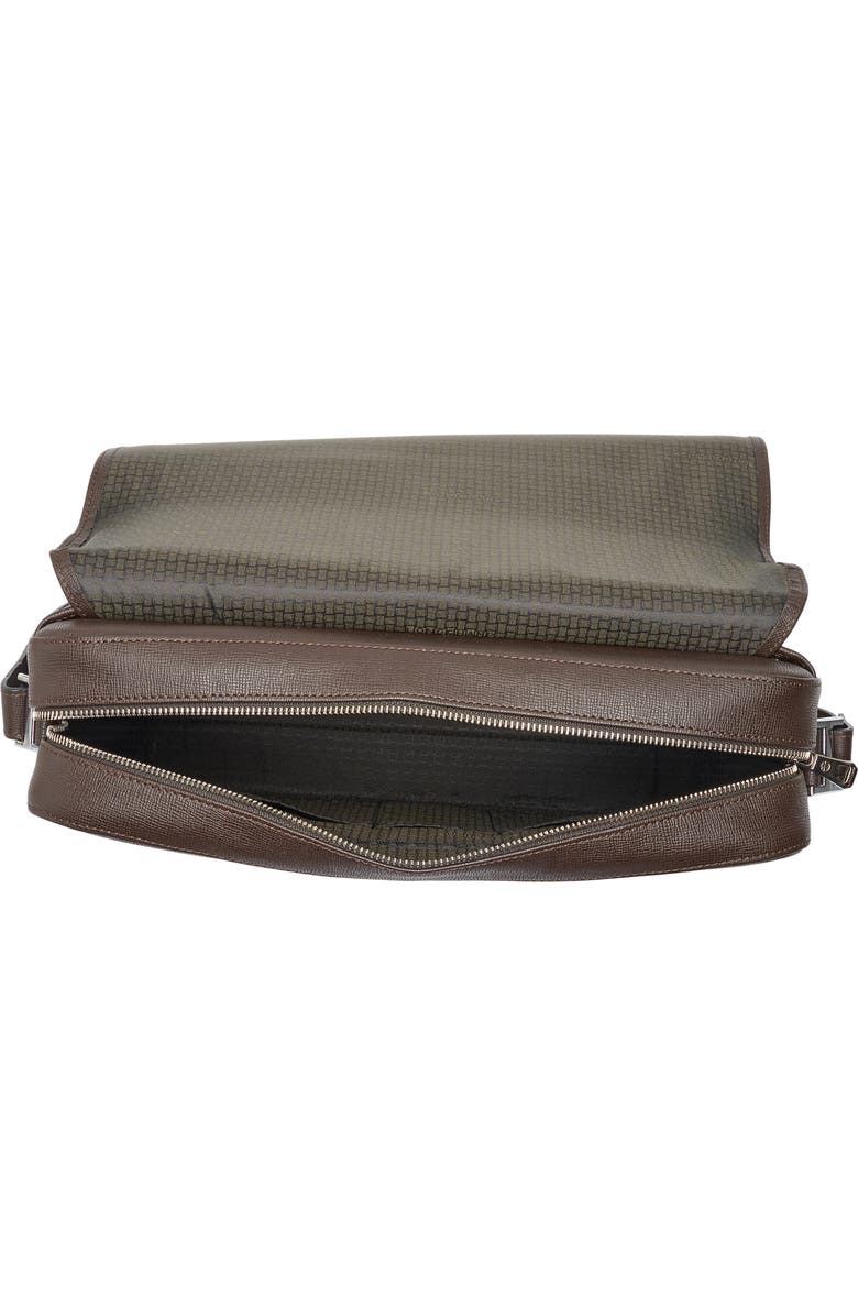 Longchamp Le Foulonné Flap Shoulder Strap Briefcase, Alternate, color, Mocha