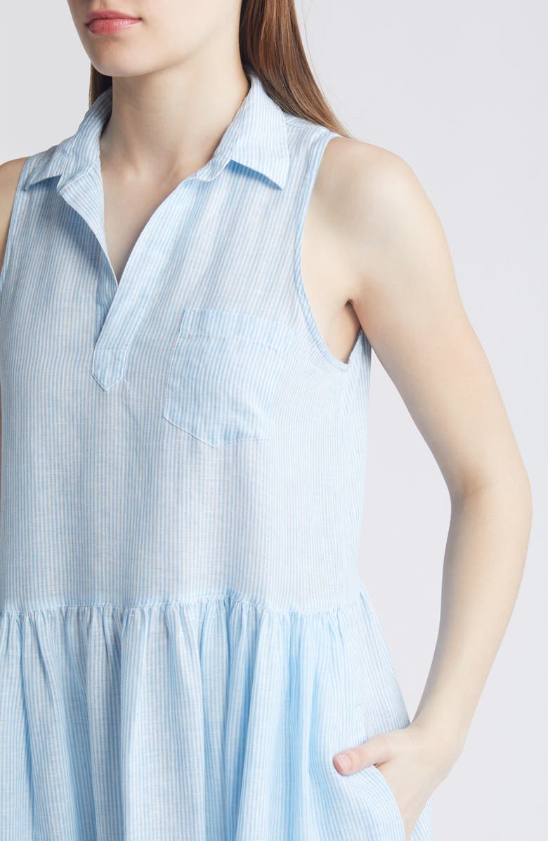 Frank & Eileen Daphne Linen Maxi Shirtdress, Alternate, color, 