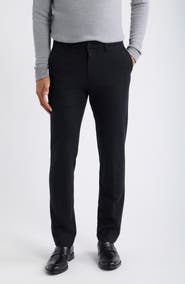 Bugatchi Flat Front Wool Blend Chino Pants