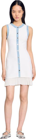SANDRO Mini knit dress with ruffles | Nordstrom SANDRO Mini knit dress with ruffles | Nordstrom