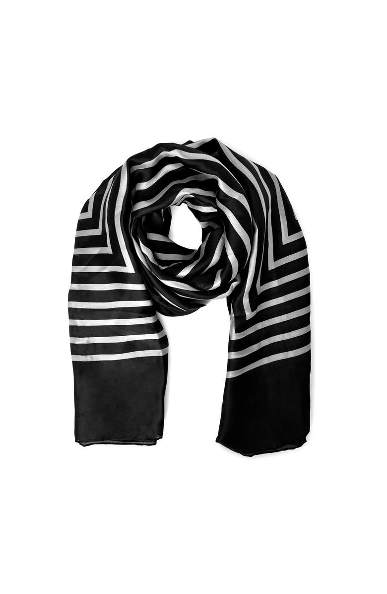 Youzey The Mia Scarf, Main, color, Black/White