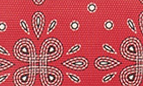 Hobo Beauty Coated Canvas Cosmetics Pouch In Red Journey Bandana