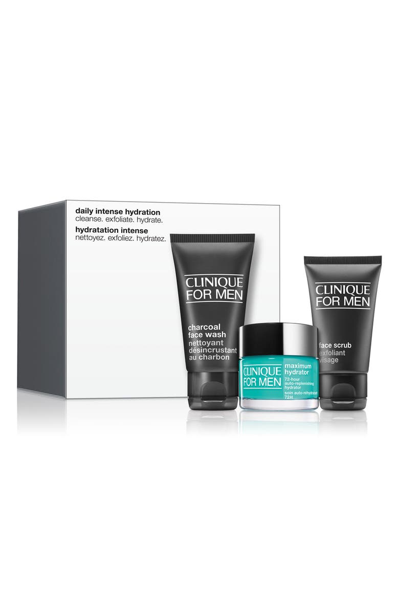 Clinique for Men Daily Intense Hydration Skin Care Set USD $53 Value, Main, color,