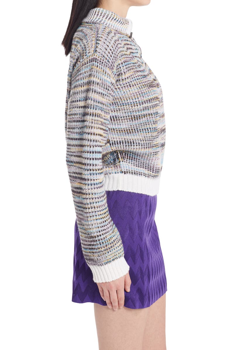 Missoni Quarter Zip Cashmere & Wool Sweater, Alternate, color,