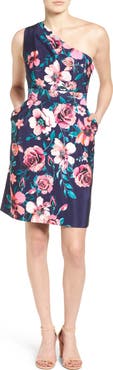 Eliza J One-Shoulder Sheath Dress