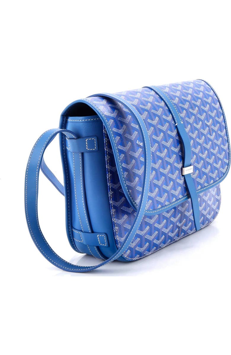 Pre-Owned Goyard Belvedere II Messenger Bag Coated Canvas MM, Alternate, color, Blue