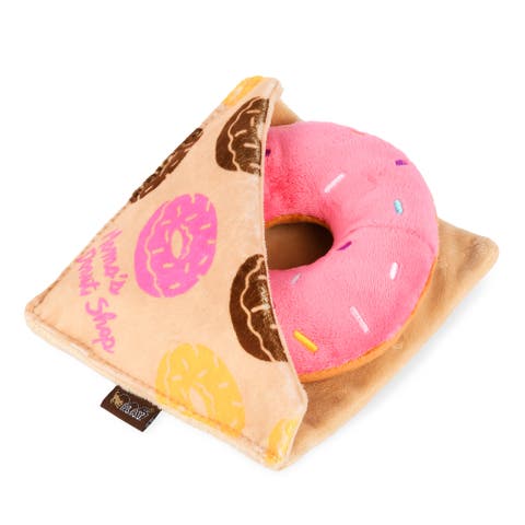 Pup Cup Cafe Doughboy Donut Plush Dog Toy