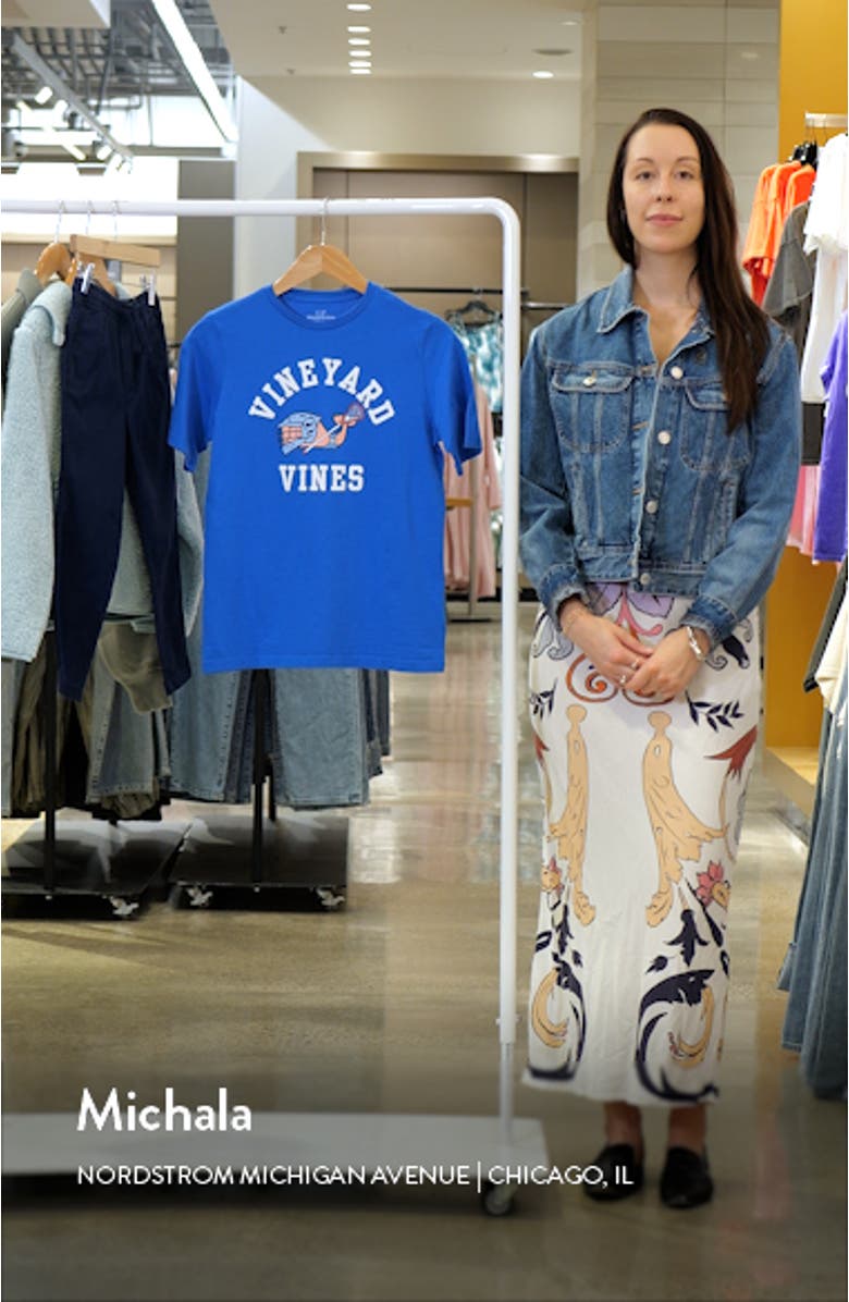 Kids' Lacrosse Whale Cotton Graphic T-Shirt, sales video thumbnail