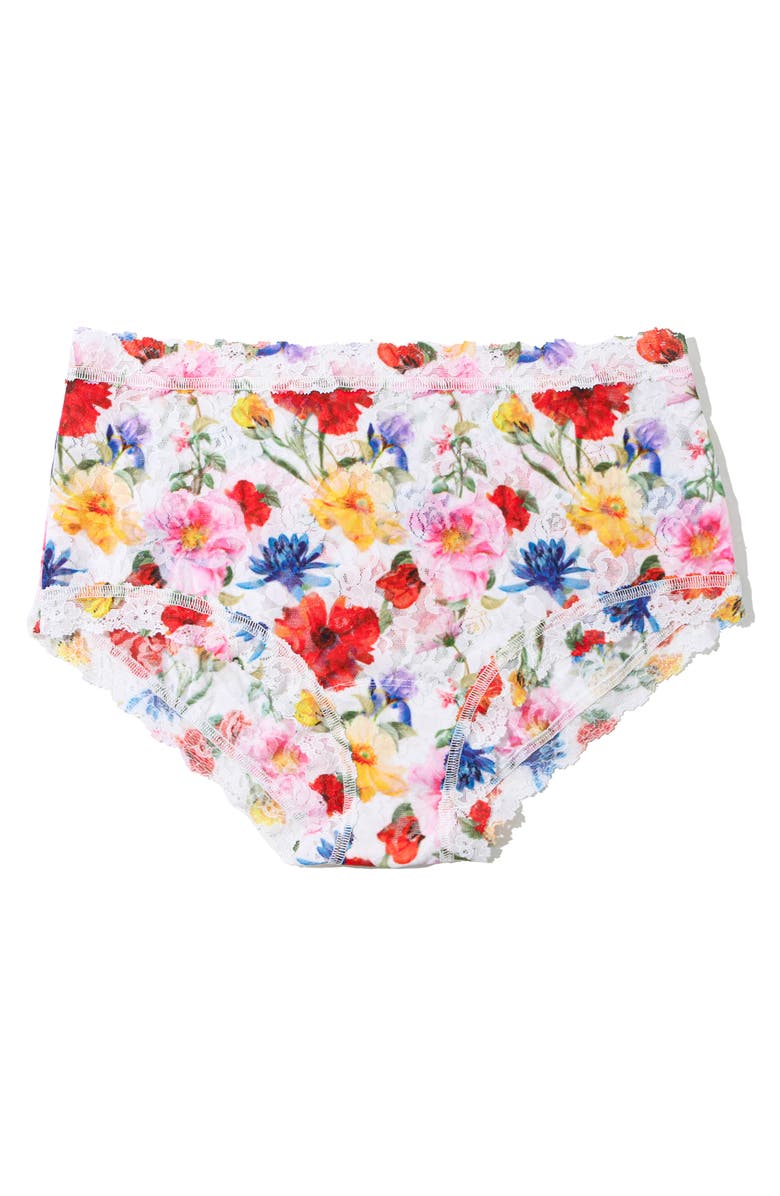 Hanky Panky Floral High Waist Briefs, Alternate, color, Meadow Mix