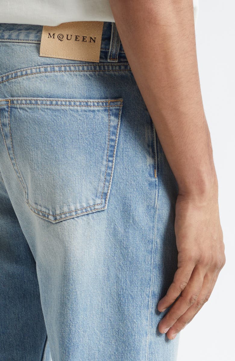 McQueen Francis Straight Leg Jeans, Alternate, color, Blue Washed