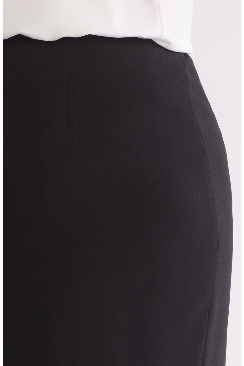Classic Below Knee Skirt, Alternate, color, BLACK