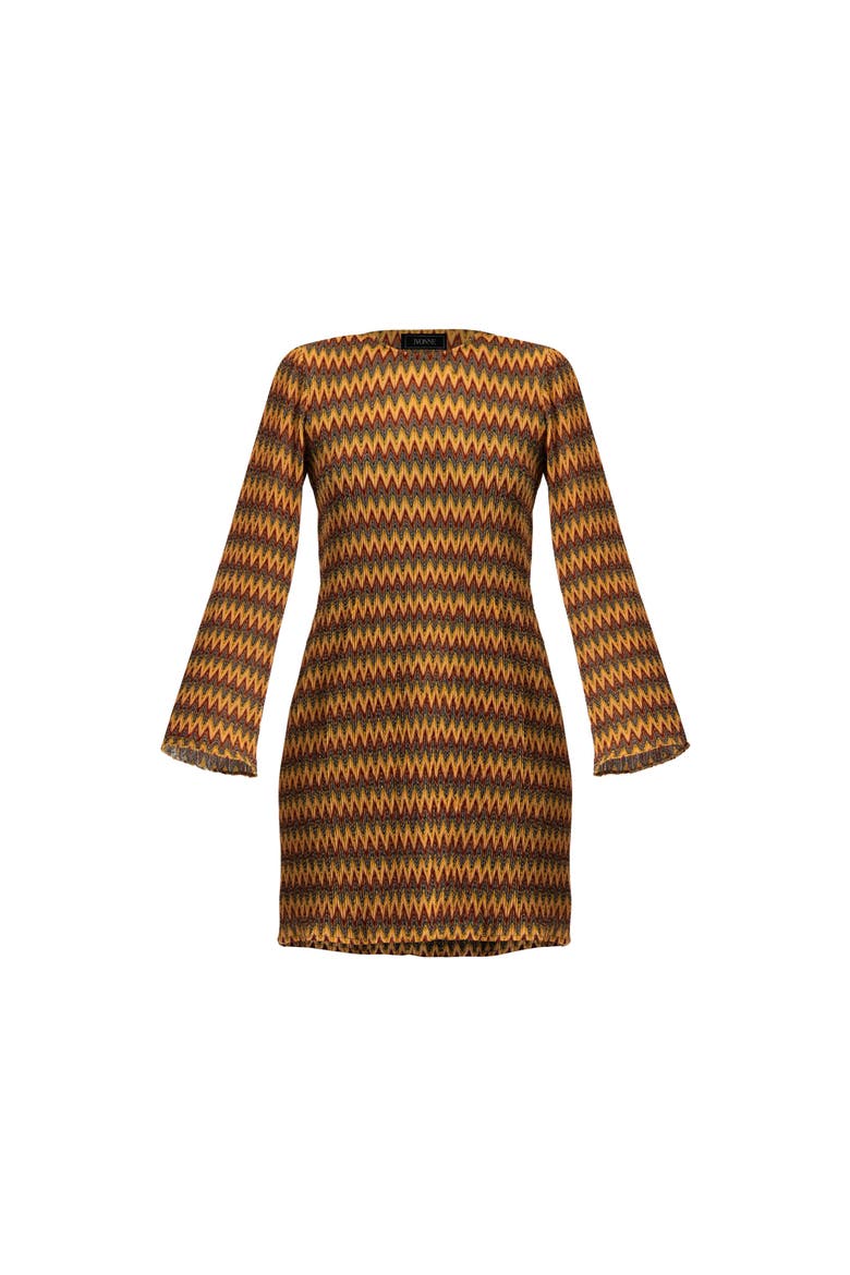 Short Knit Dress with Headband, Alternate, color, Multicolor