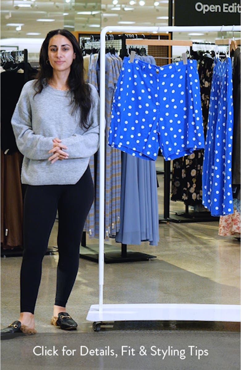 Relaxed Linen Blend Bermuda Shorts, sales video thumbnail