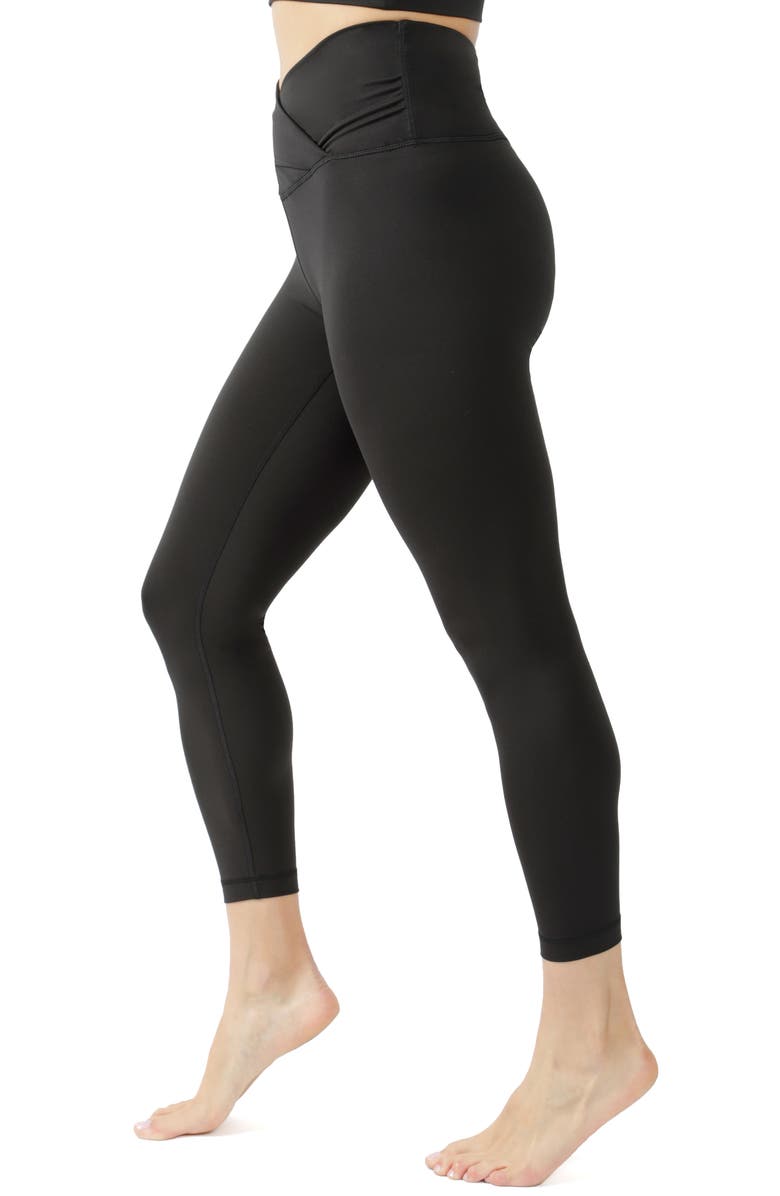 90 DEGREE BY REFLEX Crossover Ankle Leggings, Alternate, color, 