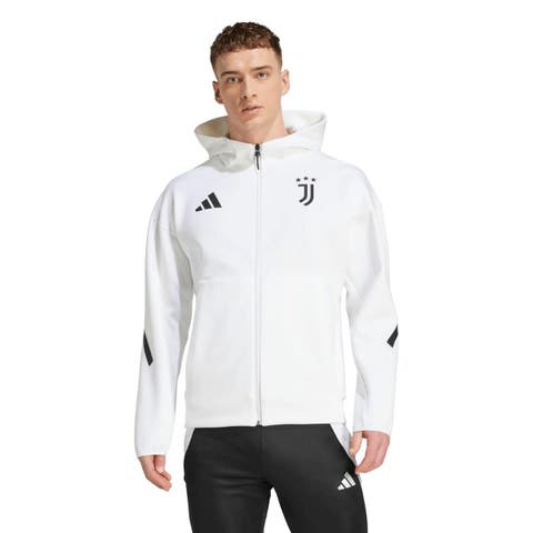 Men's adidas  White Juventus 2025/26 Anthem Full-Zip Jacket