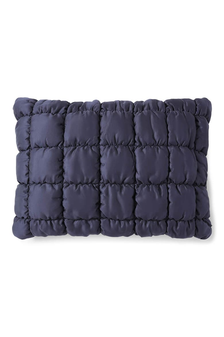 Puff Squares Set of 2 Pillow Shams, Main, color, BARITONE BLUE