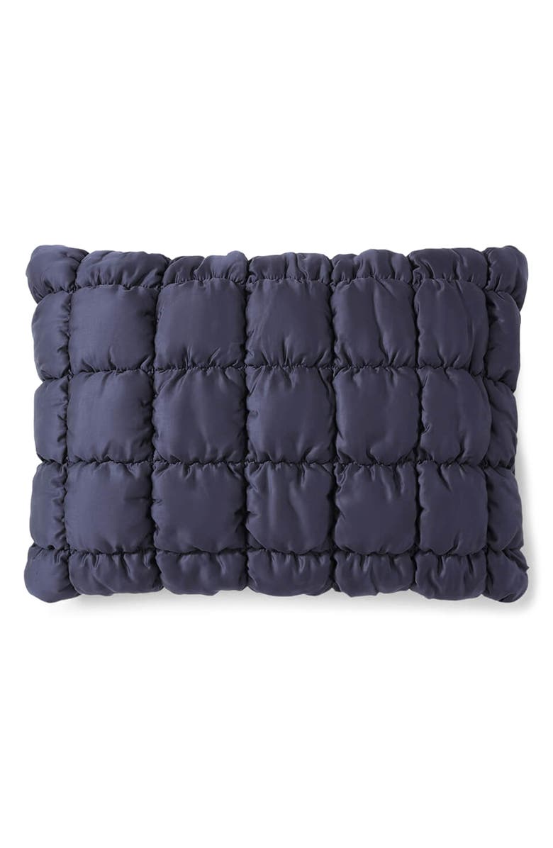 Sunday Citizen Puff Squares Set of 2 Pillow Shams, Main, color, Baritone Blue