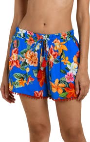La Blanca Modern Cover-Up Beach Shorts