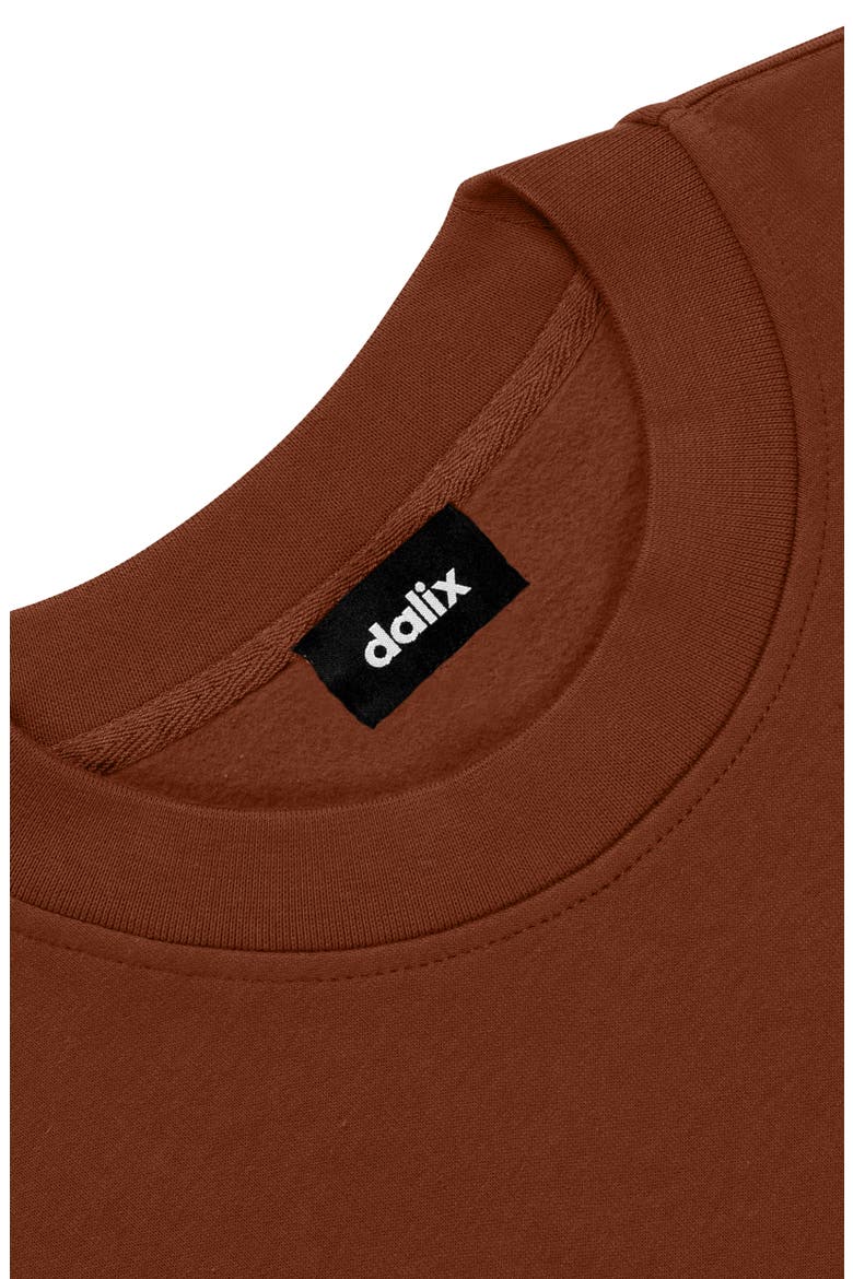Ghost Relaxed Midweight Fleece Crewneck Sweatshirt, Alternate, color, Clay