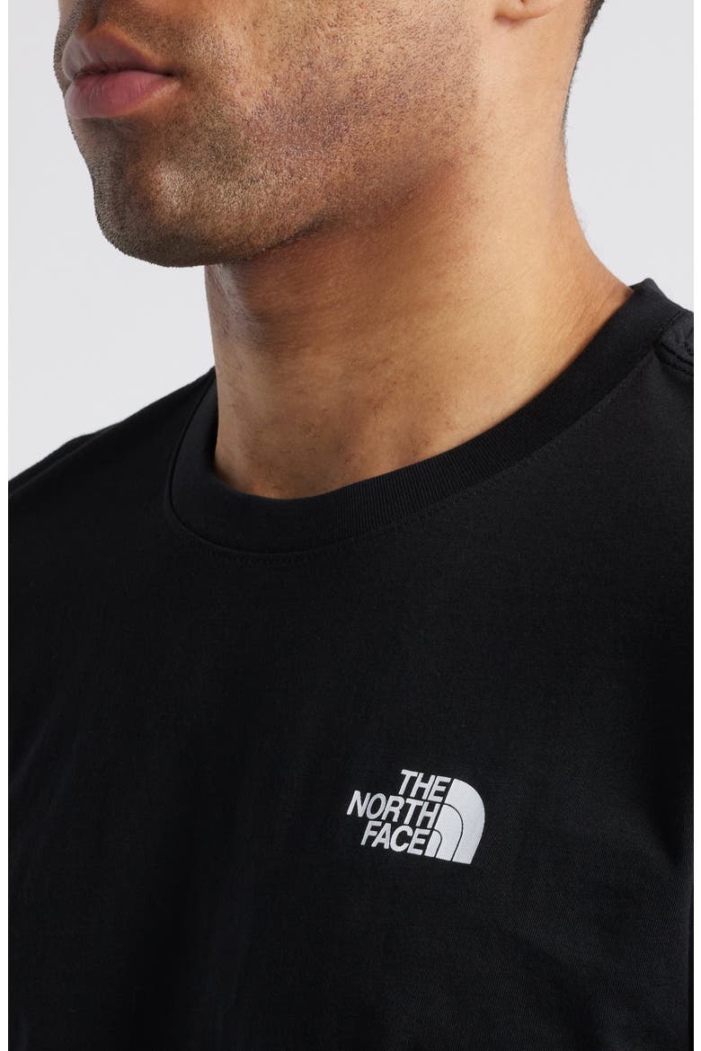 Long Sleeve NSE Box Logo Graphic T-Shirt, Alternate, color, TNF BLACK/ TNF WHITE
