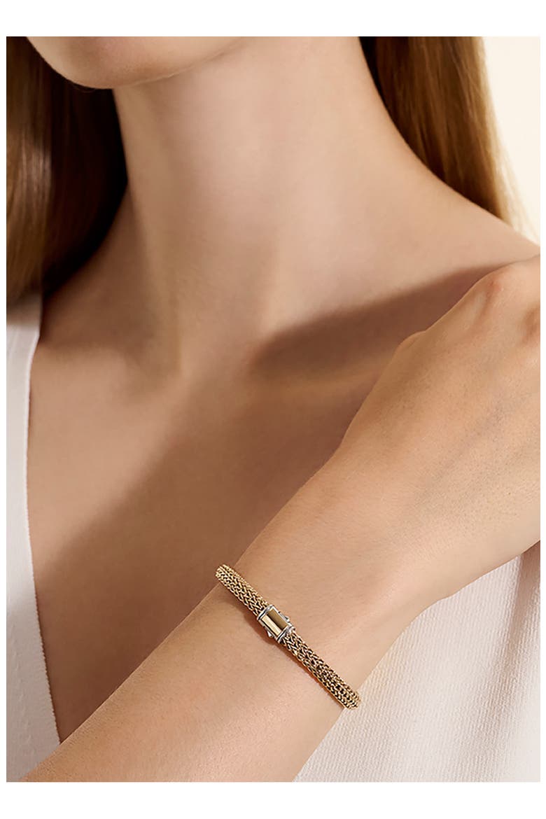 Icon Reversible Bracelet, 5mm, Alternate, color, SILVER AND GOLD