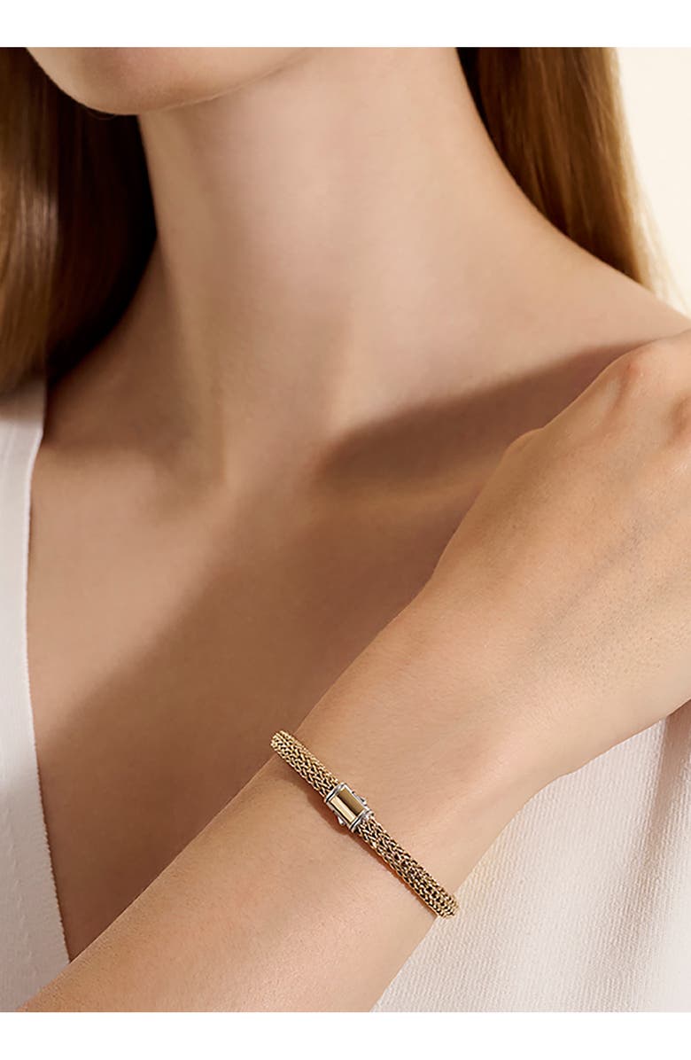 John Hardy Icon Reversible Bracelet, 5mm, Alternate, color, Silver And Gold